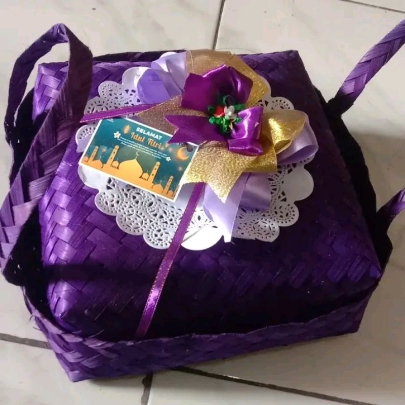 

[ Halodul ] besek bambu warna jinjing ukuran 20cm x 20cm 25 x 25 cm