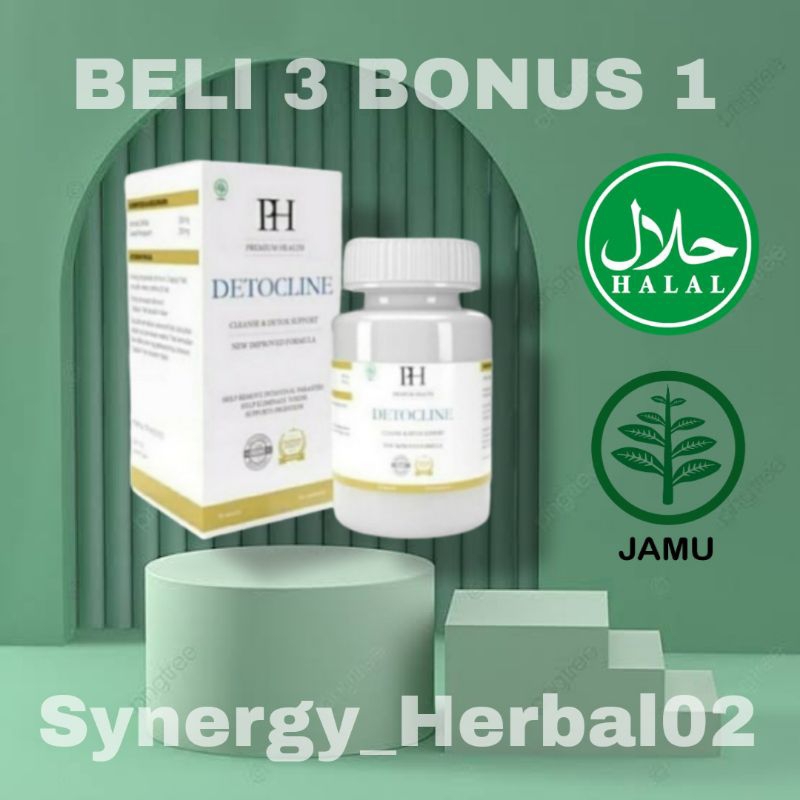 Detocline Obat Herbal Menghilangkan Parasit Bau Badan dan Bau Mulut