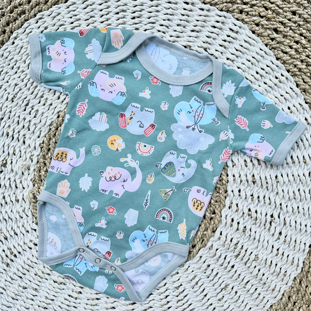 3Pcs Jumper Bayi Bodysuit Motif Full Sablon Jumper Bayi Newborn SNI ASYAM BABY