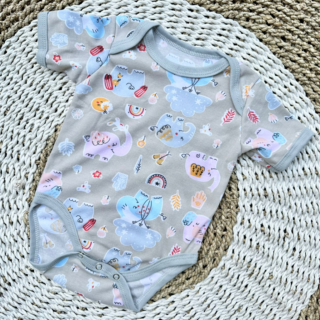 3Pcs Jumper Bayi Bodysuit Motif Full Sablon Jumper Bayi Newborn SNI DNW BABY