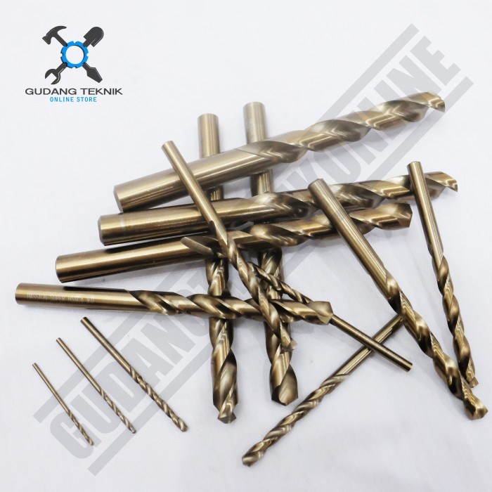 Mata Bor Besi Stainless COBALT BLISTER 1 mm 1.5 mm 2 mm  3 mm  3.5 mm  4 mm  4.5 mm 5 mm HASSTON PROHEX / Iron Drill Bit Mata Bor COBALT BLISTER Ukuran 1 - 5 mm HASSTON PROHEX