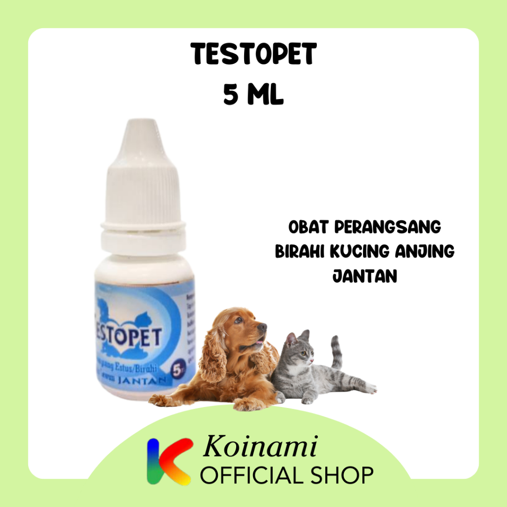 TESTOPET OBAT PERANGSANG BIRAHI KUCING ANJING JANTAN 5 ml / meyer / btm