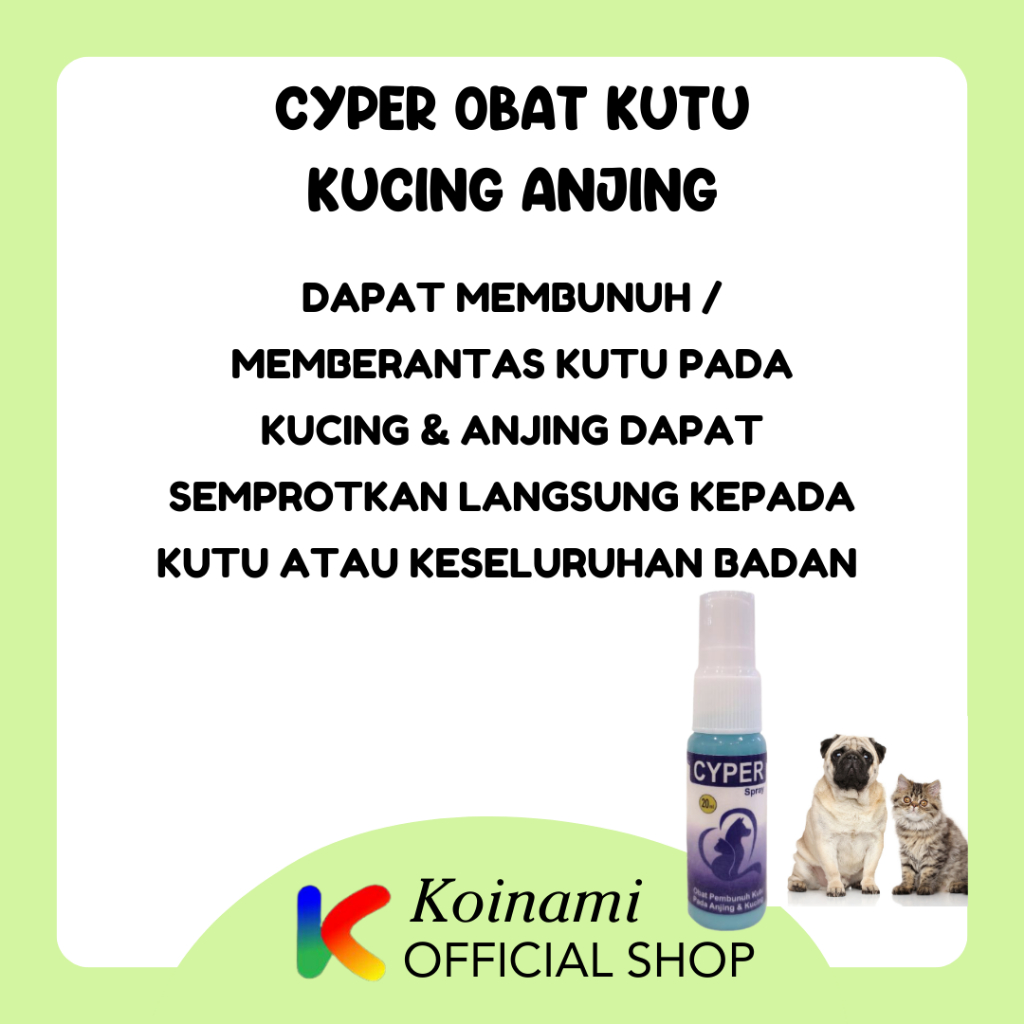 CYPER OBAT KUTU KUCING ANJING / MEYER / btm