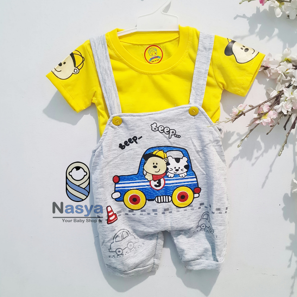 [JC-005] Celana Kodok Kaos uk Bayi 0-6 Bulan / Baju Setelan Jumper Lengan Baby Overall