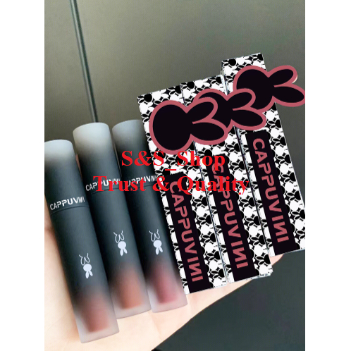 CAPPUVINI MATTE Lip Glaze Dark SERIES Lipstik warna gelap Cappuvini