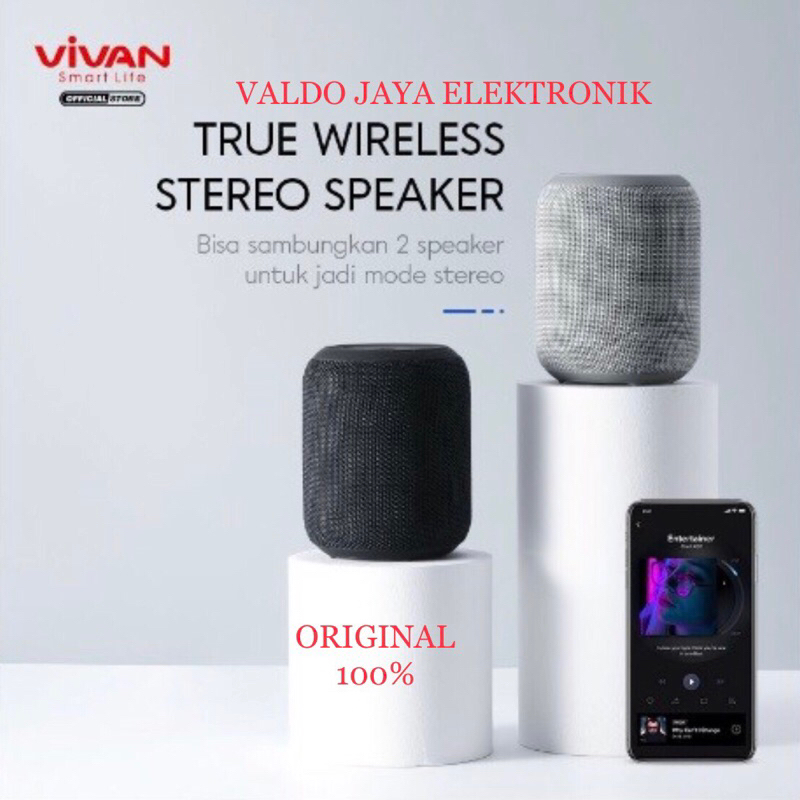 VIVAN Speaker Bluetooth mini VS12 Speaker Bluetooth Travel VS-12 Speaker Bluetooth mini VS 12