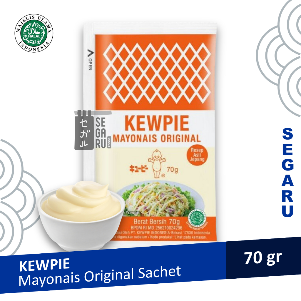 KEWPIE Mayonaise Original Sachet | Japan Mayo Sachet Halal 70 gram