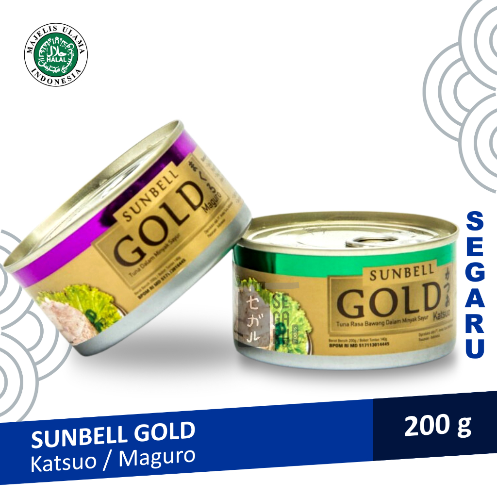 

SUNBELL Gold Tuna Kaleng Katsuo / Maguro 200 gr