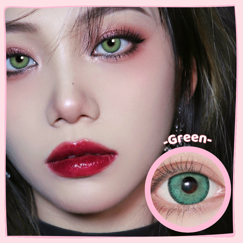 SOFTLENS SOLITAIRE  COLORED LENSES-Green 14.5mm