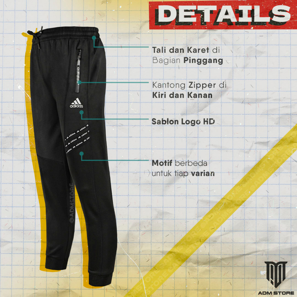 Celana Joger Pria Import / Celana Joging Premium / Celana Panjang Olahraga Pria / Celana Training