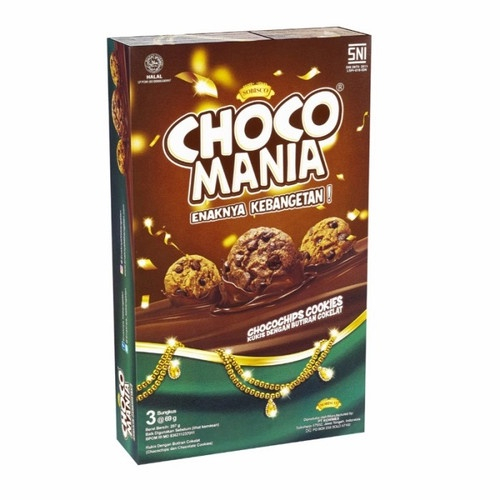 

Choco Mania Chocochips Cookies Gift Pack Isi 3 pcs