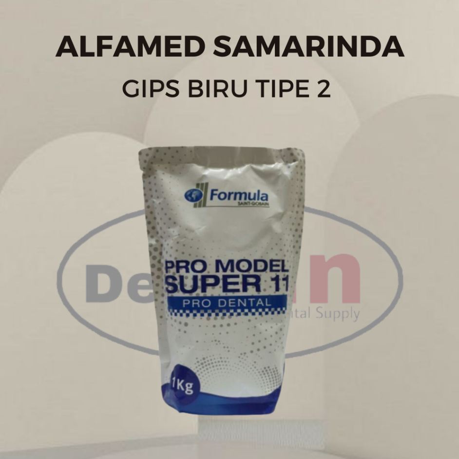 Gips biru / gypsum dental tipe 2/ gips dental pro model 11