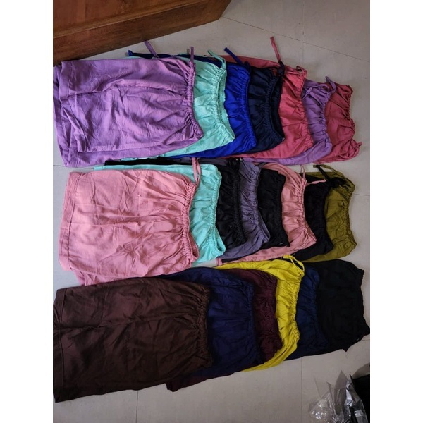 Celana kolor pendek wanita | celana harian bahan rayon premium airflow