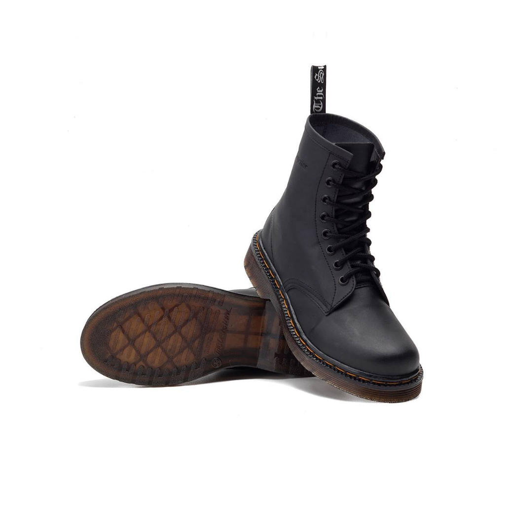 MANCOW High Boots Hitam Sepatu Formal Pria Wanita Original Microfiber Leather