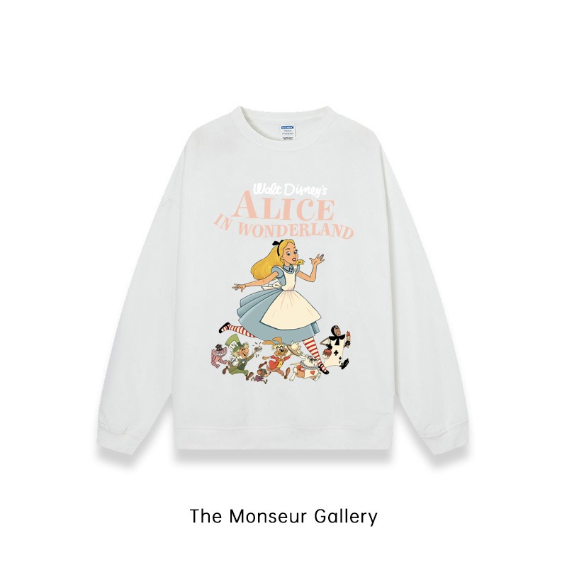 Promo  The Monseur Gallery Sweater Oversize In Wonderland Sweater Hitam A0305