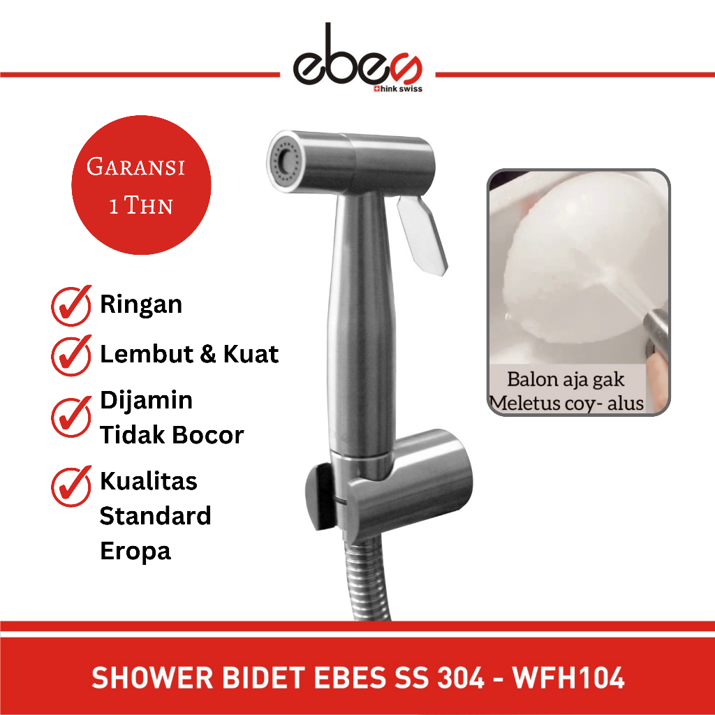 Shower Cebok // Shower Bidet Lembut Ebes - WHF104