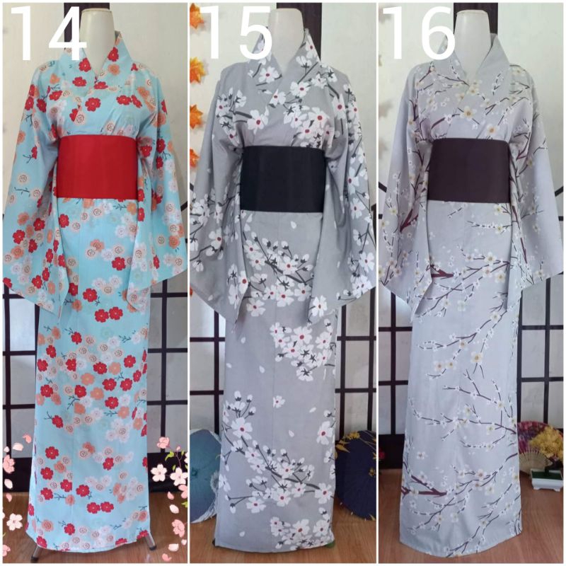 Yukata kimono wanita dewasa size S.M.L.XL