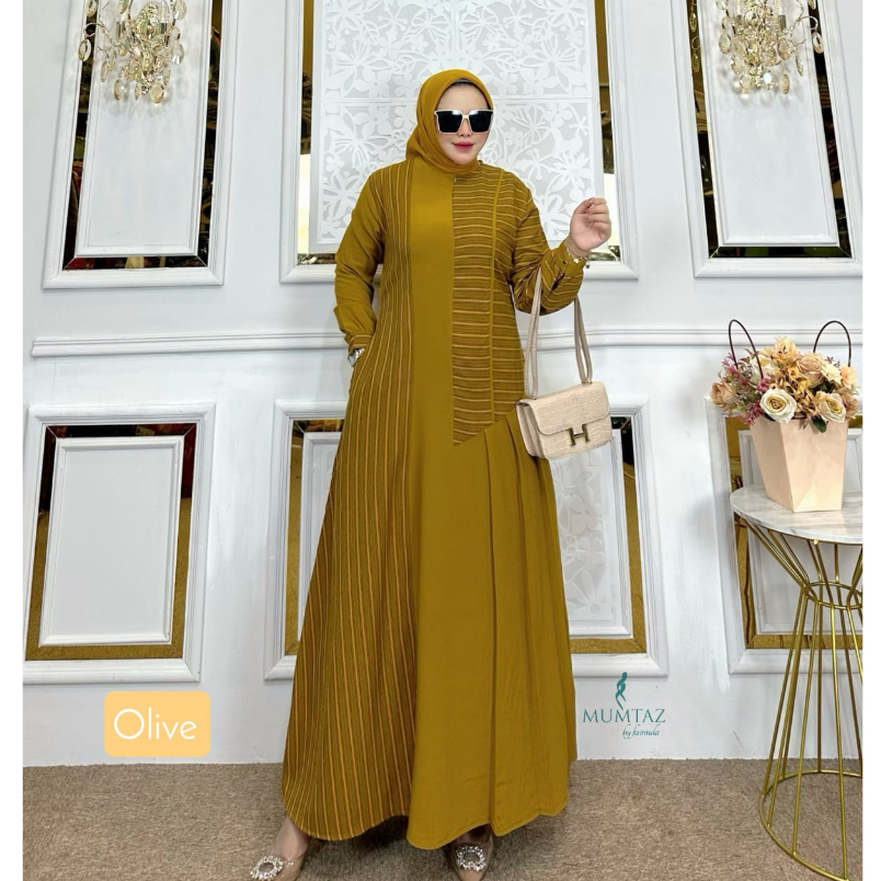 GAMIS JIHAN MUMTAZ LUXURY DRESS MEWAH WANITA OOTD STYLE KEKINIAN