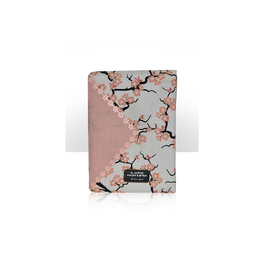 Al Quran Waqaf Ibtida Resleting Kain A5 (Coklat) - suara agung