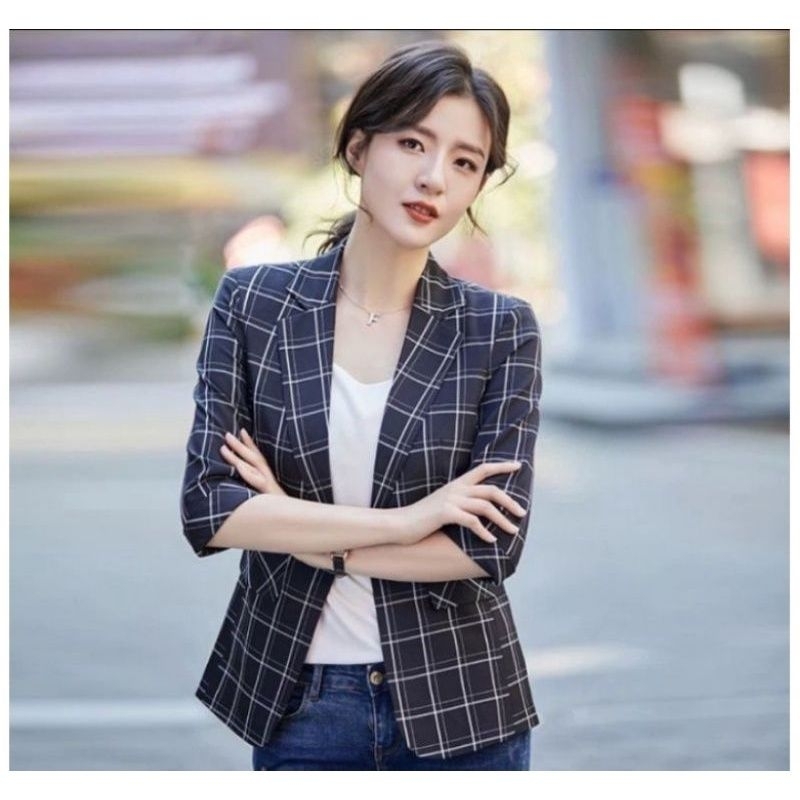 Blazer Wanita Style Kotak / Jas Wanita / Blazer Kasual