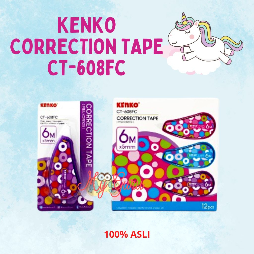 

[PCS] TIPE X / CORRECTION TAPE POLKADOT KENKO CT-608FC
