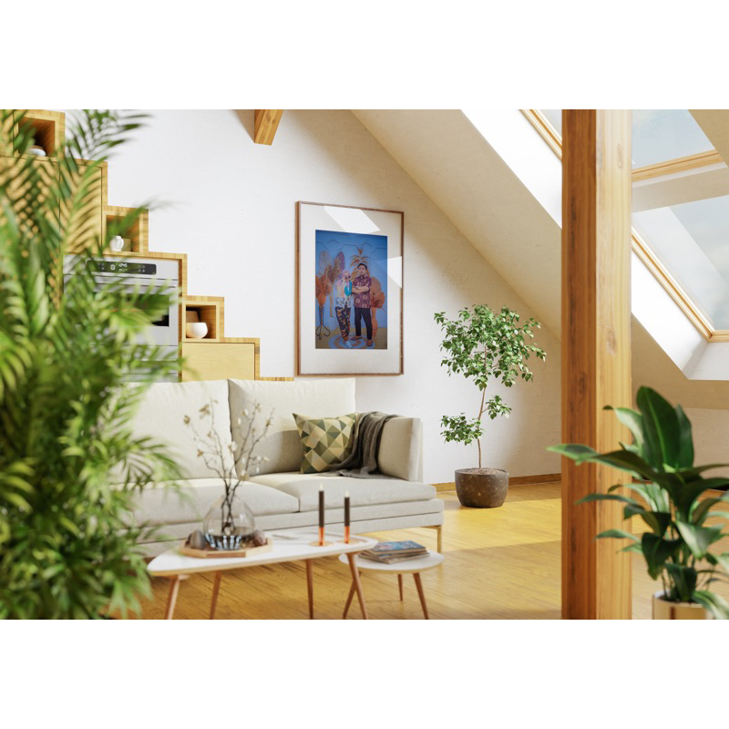 Jasa Mockup Poster Ruangan