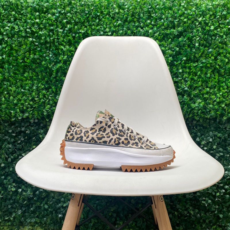 converse run star hike platform archive print camo leopard ox