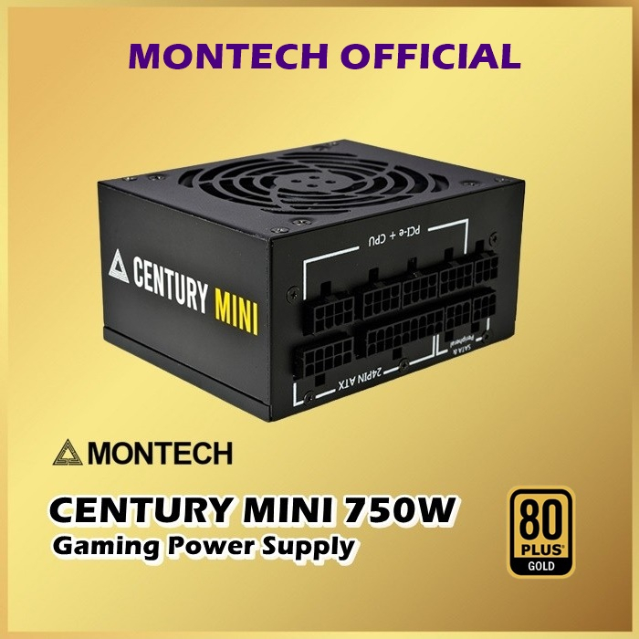 Montech Century Mini 750W Gold 80+ Fully Modular Power Supply 750 Watt