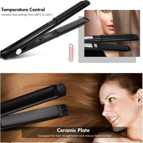 Kemei KM-2139 2in1 Ceramic Hair Straightener Catokan Rambut