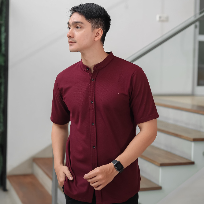 Kemeja Pendek kemeja Polos Kemeja Slimfit Kemeja Kasual Besic Kemeja Coral