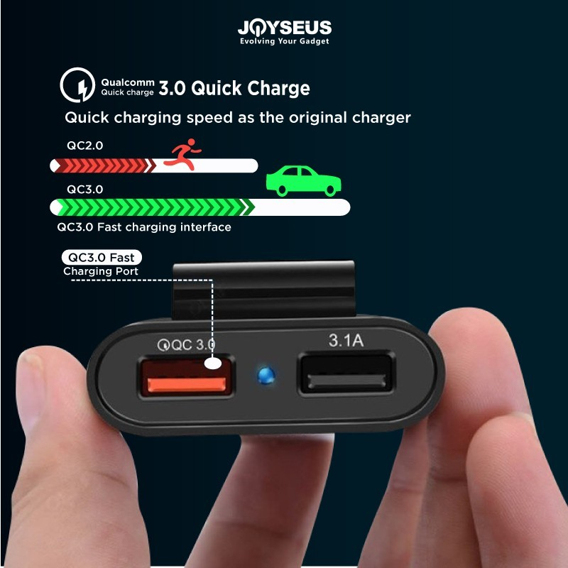 Trend-Car Charger Mobil Fast Charging 3.1A Qualcomm Quick Charger 4 Port USB