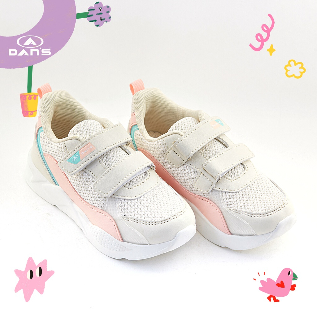 Dans Alura Sepatu Sneakers Anak Perempuan - Beige