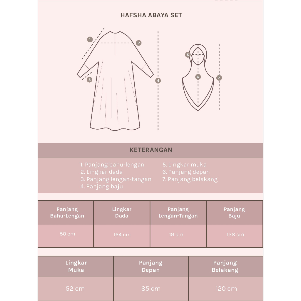 Lozy Hijab - Hafsha Abaya Set Buy 2 570K  (Gamis Umroh Haji Abaya Set Kerudung) Image 8