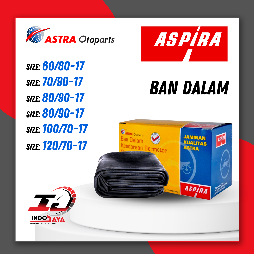 [BAYAR DI TEMPAT] BAN DALAM ASPIRA RING 17 / ASPIRA BAN DALAM MOTOR 70/90 - 80/90 - 90/90 - 100/70 -