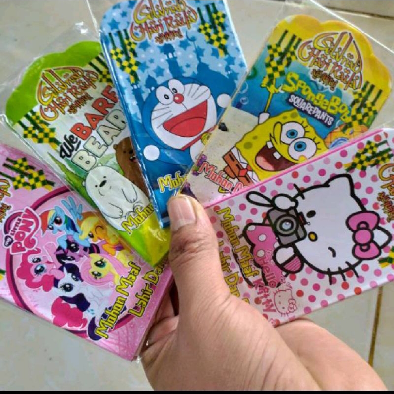 

Promo amplop lebaran paket 100 pack 1 kg motif banyak