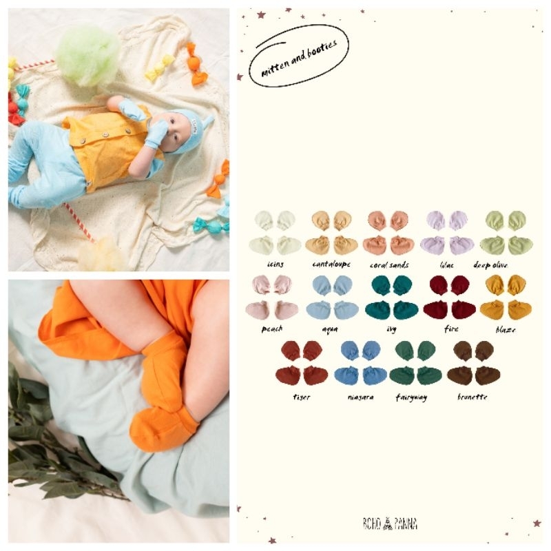 Bohopanna Boho Panna STK Mitten and Booties - Sarung Tangan dan Sarung Kaki Anak Bayi