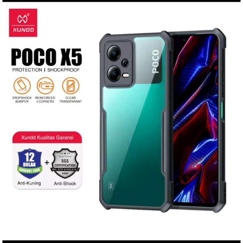 Case Poco X5 5G Xiaomi Casing Xundd Original Beatle Series Bumper