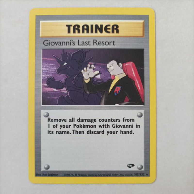 POKEMON GIOVANNI'S LAST RESORT GYM CHALLENGE RARE NON FOIL