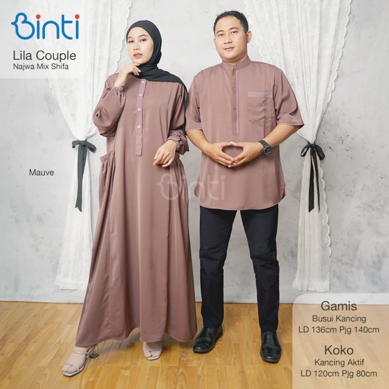 lila couple warna mauve