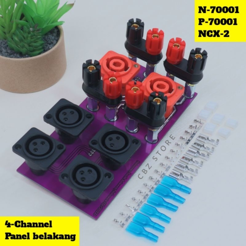 N7001/P7001/NCX2 PANEL BELAKANG 4-CHANNEL PCB DOUBLE LAYER