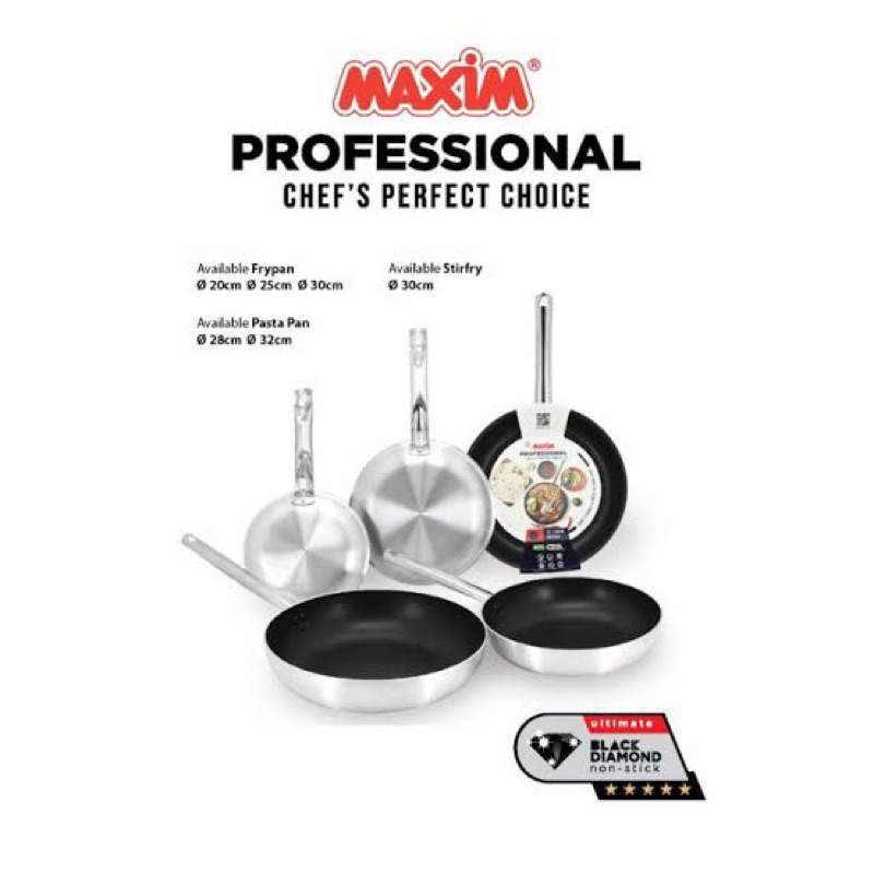 Maxim Profesional 30cm Frypan Anti Lengket