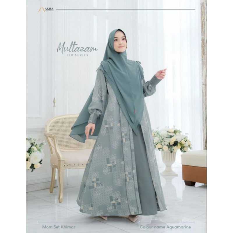 gamis set Khimar MULTAZAM BY AKIFA ORI