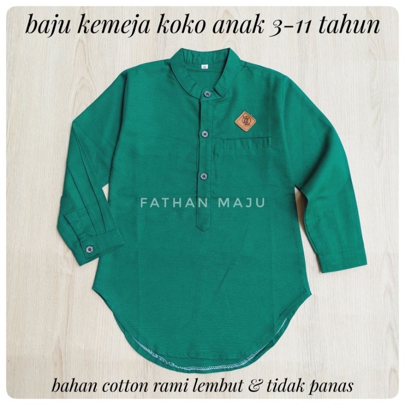 Baju Kemeja Anak Laki umur 4-13 tahun Atasan anak laki Baju anak laki Kemeja Anak laki Terbaru Terlaris