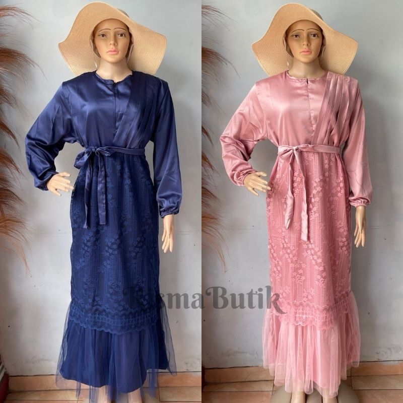 Megume Maxi Dress Busui Dress Duyung Dress Brukat