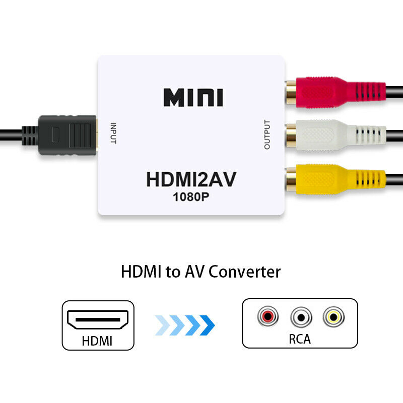 TUKUYU-PROMO HDMI TO AV RCA CONVERTER KONEKTOR ADAPTER MINI