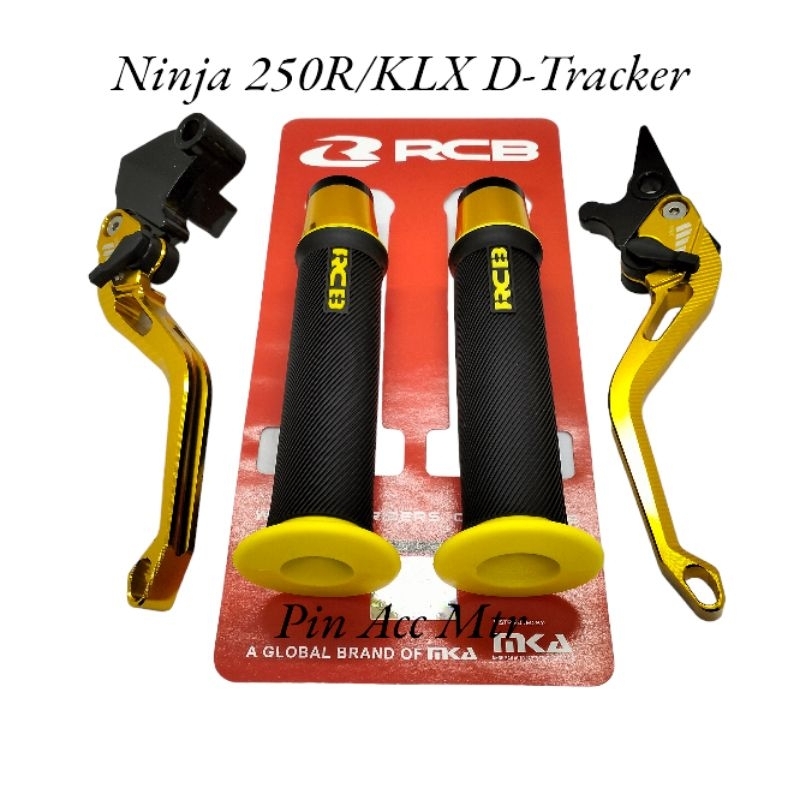 Paket Handle Rem Variasi+Grip Rcb/Ktc+Jalu Stang Censi/PNP Motor KLX D-Tracker Ninja 250 pnp