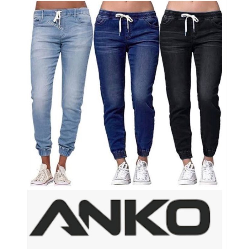 Celana Jogger Denim A*nko Unisex Original