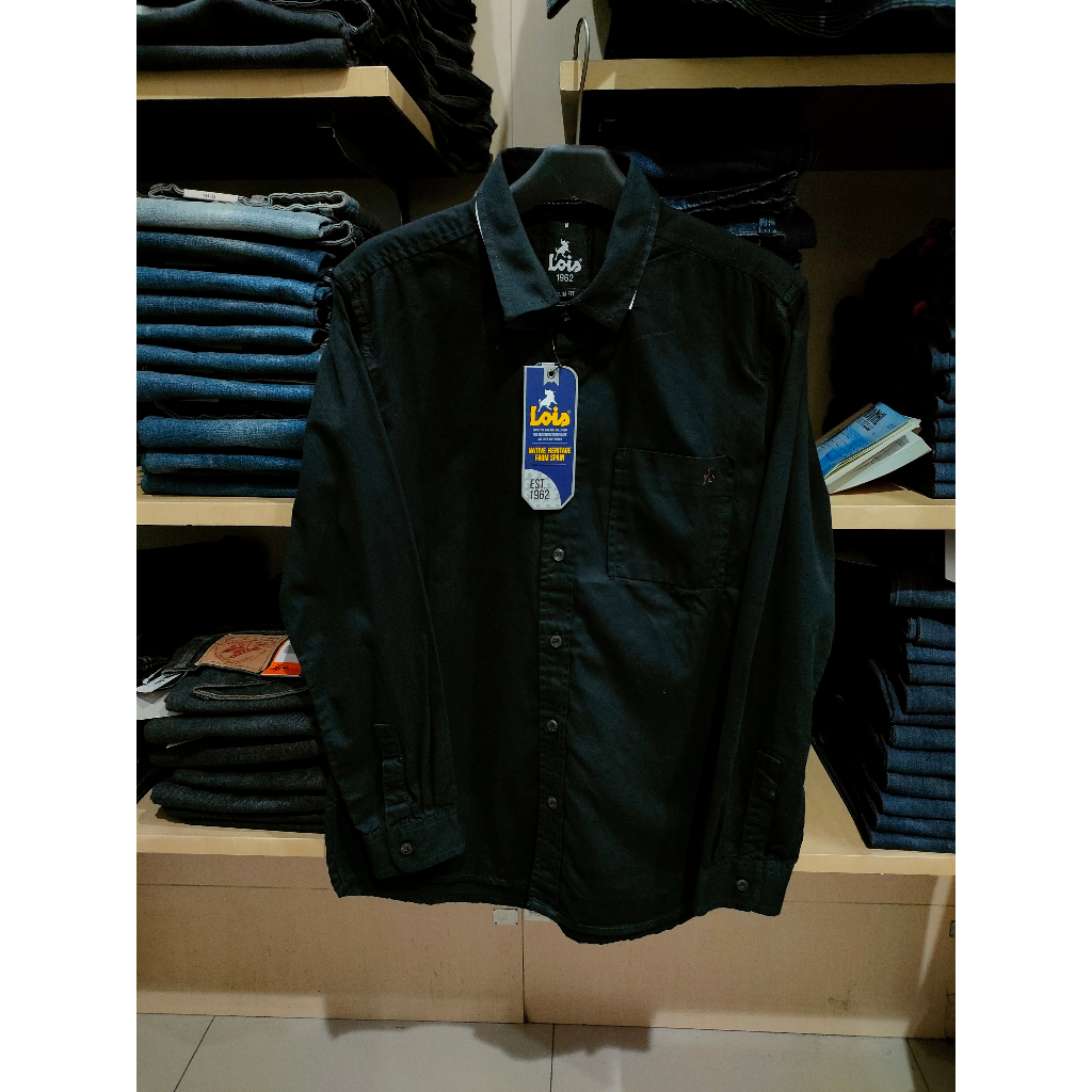 Kemeja Hitam Lois Original