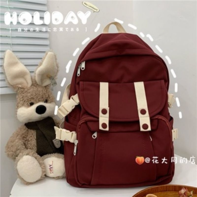 Holiday Bag New Arrival Tas Sekolah Anak Perempuan Sd Smp Sma Backpack Cewek Ransel Backpack Sekolah Kuliah Kerja Wanita