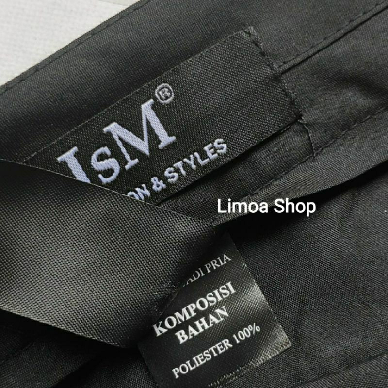 Celana Pria Formal JsM Slimfit Hitam Aspal JM 01